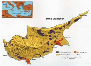 Chypre répartition ethnique 1973