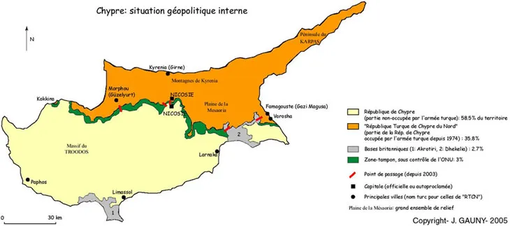 Situation géopolitique Chypre
